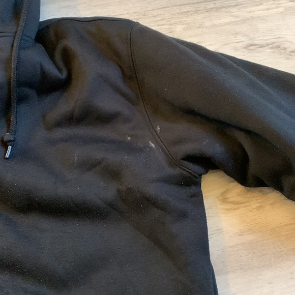 Very heavy and warm mens Wrangler Workwear black zip up hoodie size Large 42/44 - Picture 2 of 5
